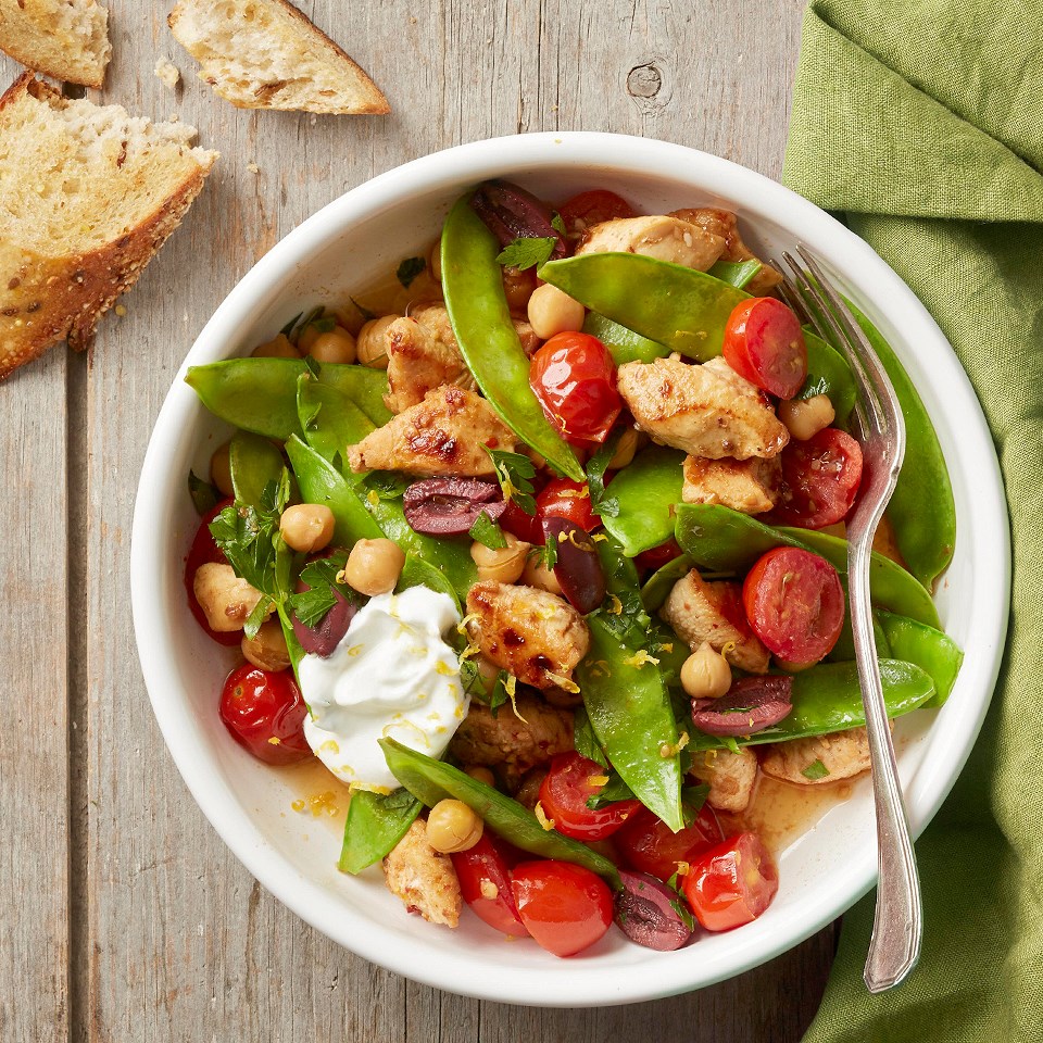 Spicy Chicken and Snow Pea Skillet Recipe - EatingWell
