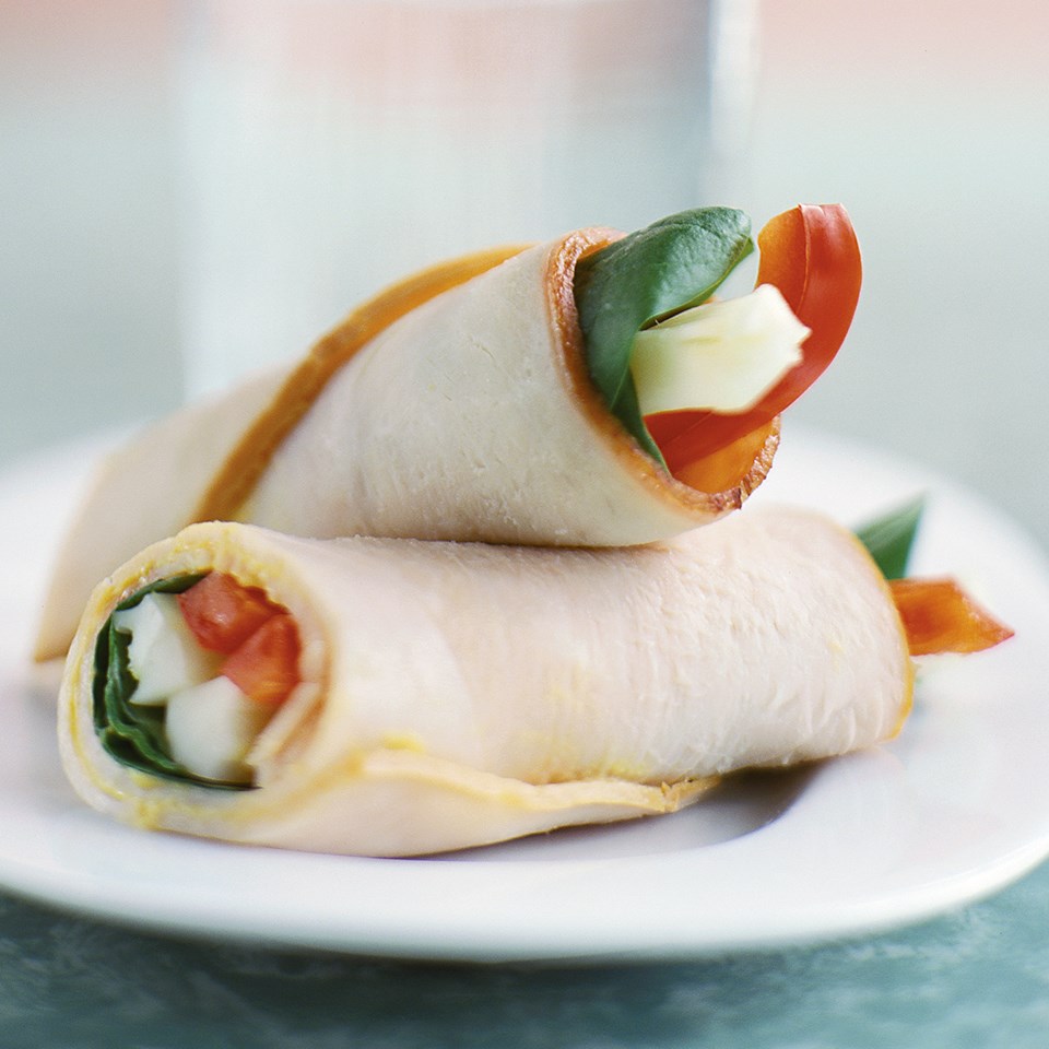 Spinach-Turkey Roll-Ups Recipe - EatingWell