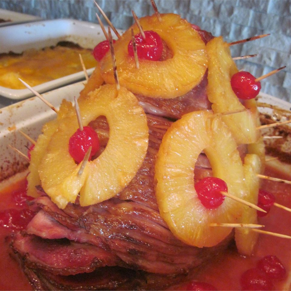 Baked Ham with Pineapple Mustard Glaze image