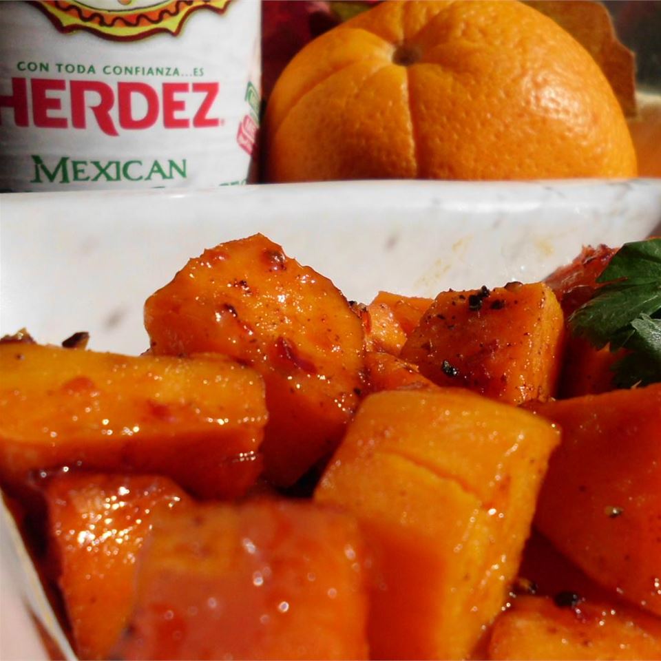 Orange-Guajillo Glazed Sweet Potatoes image