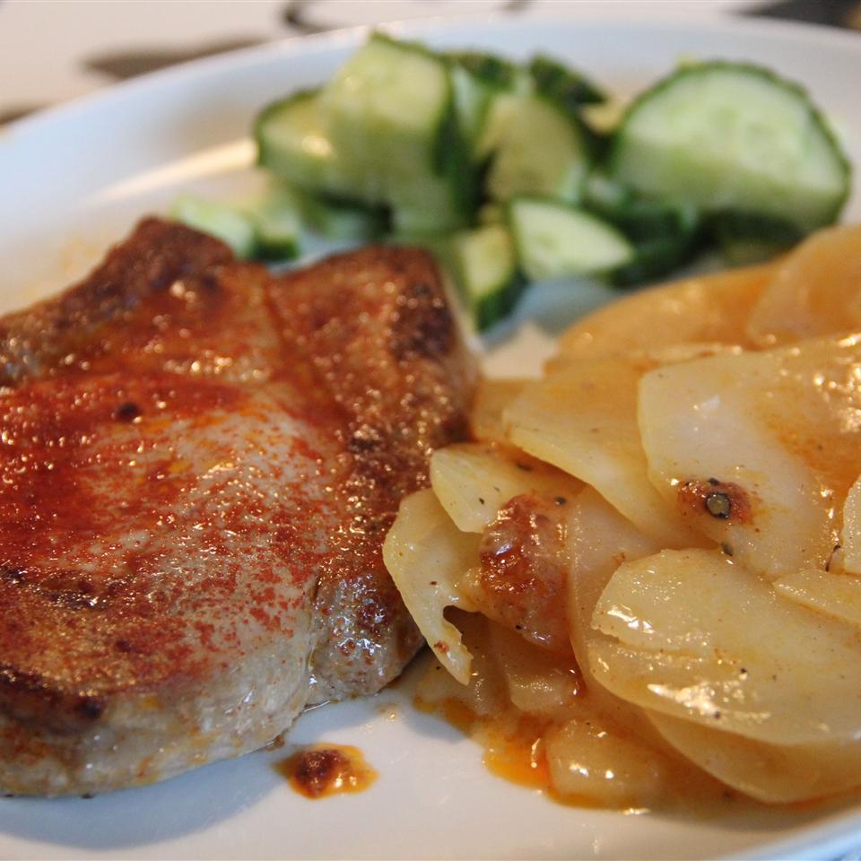 Pork Chops and Scalloped Potatoes image