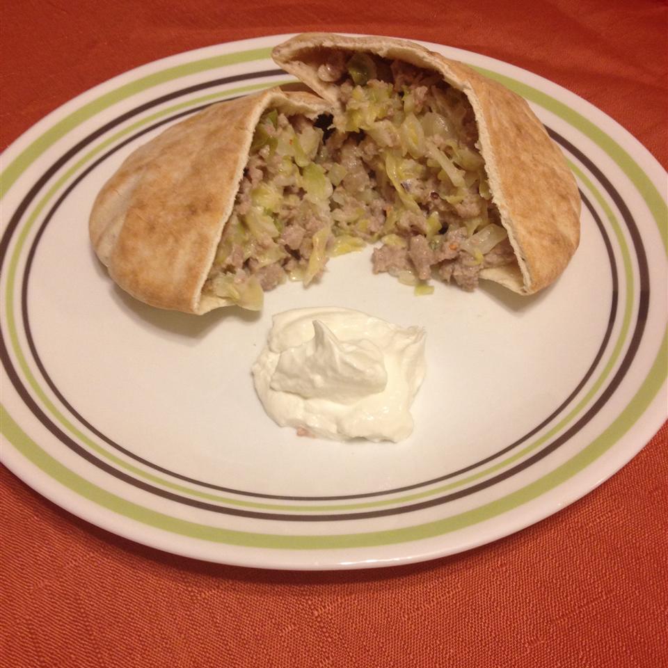 Pork Sausage and Cabbage Pitas Recipe Allrecipes