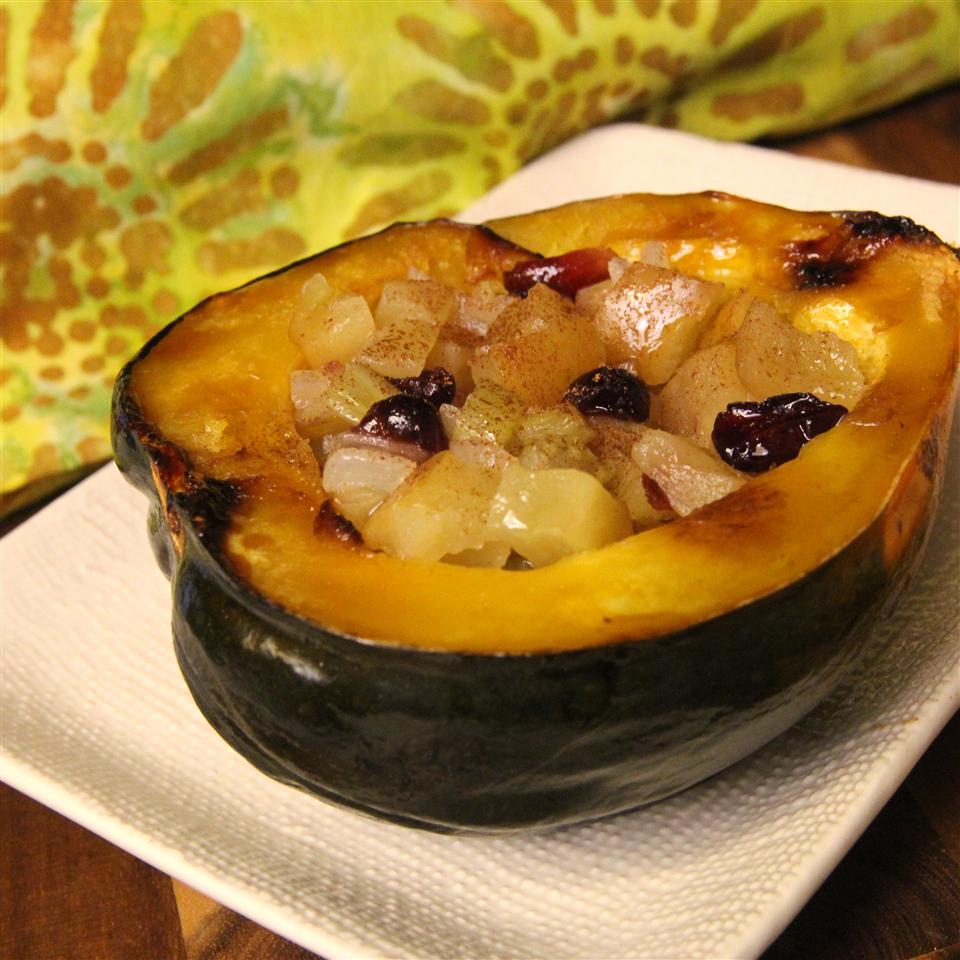 Baked Acorn Squash With Apple Stuffing Recipes recipe