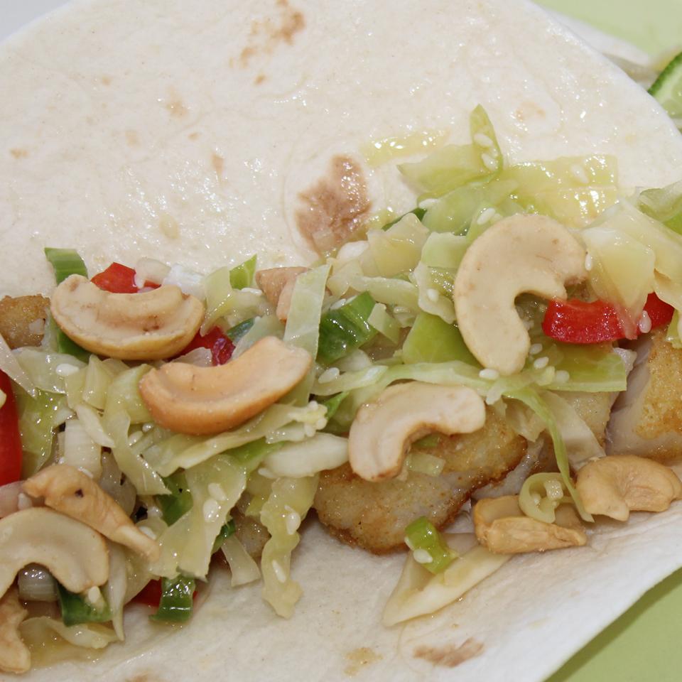 Asian Fish Tacos with Sesame-Ginger Slaw_image