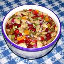 Colorful Four Bean Salad_image