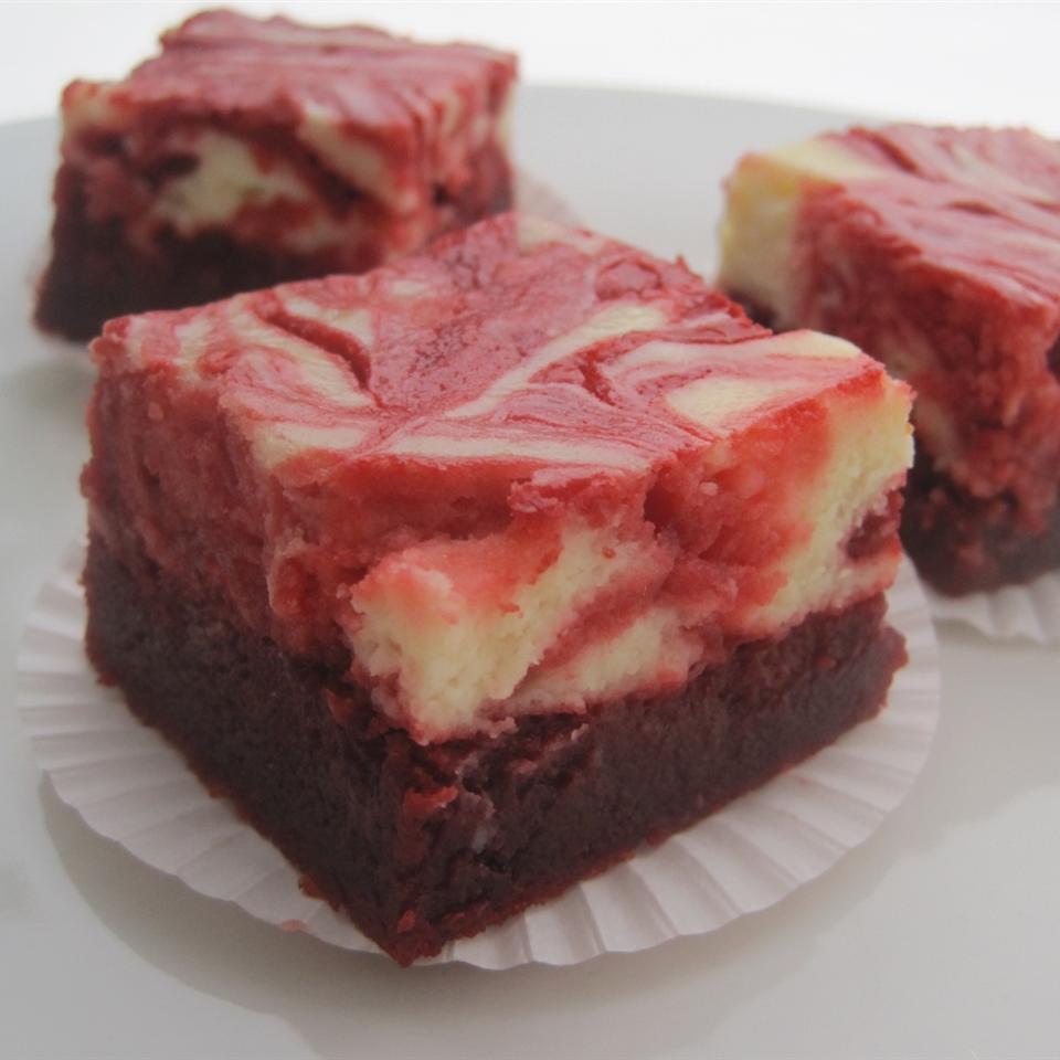 Red Velvet Cheesecake Swirl Brownies image