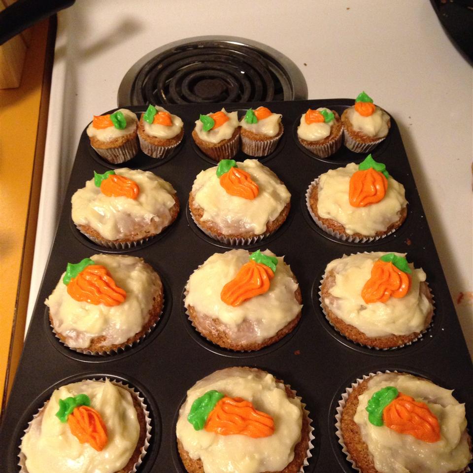 Carrot Cake Cupcakes with Cream Cheese Icing Recipe Allrecipes