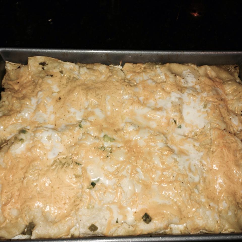 Quick and Easy Green Chile Chicken Enchilada Casserole Recipe Allrecipes
