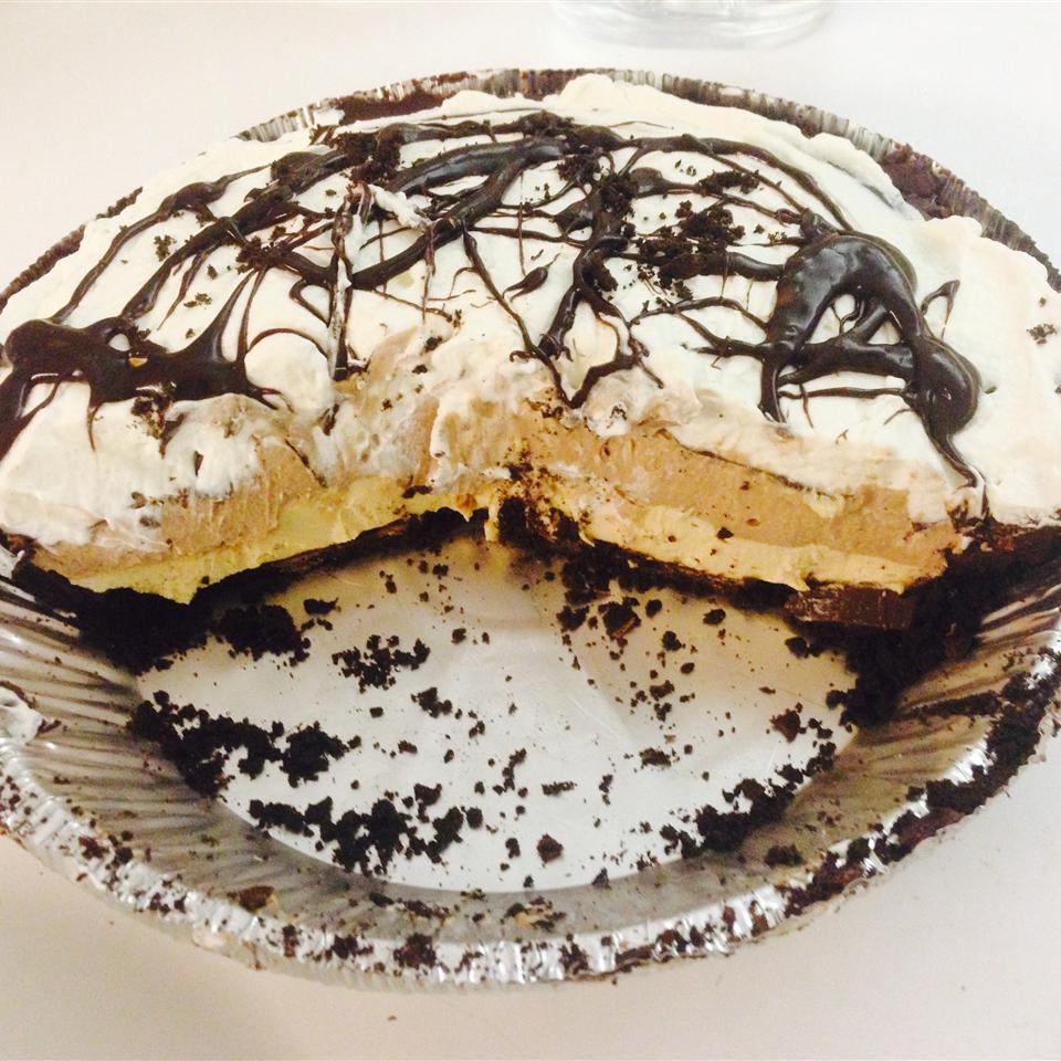 Layered ChocolatePeanut Butter Pie Allrecipes