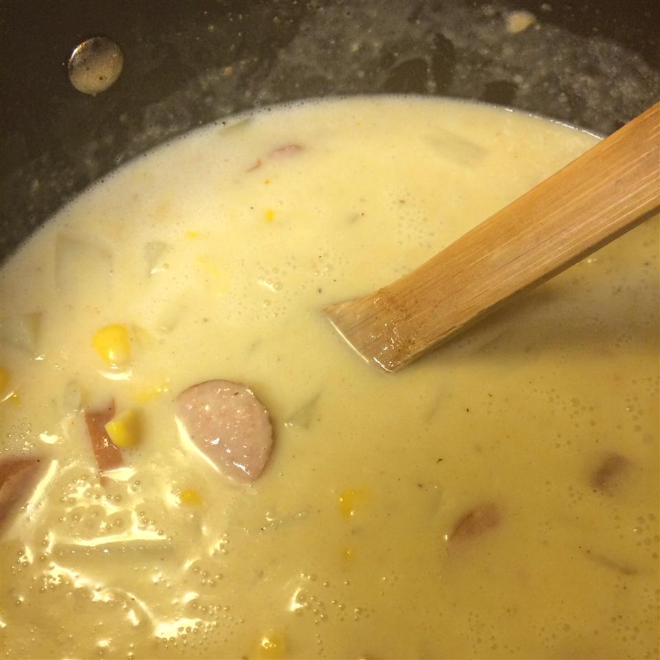 Corn Sausage And Pepper Chowder Recipe Allrecipes 