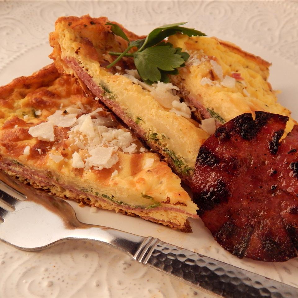 Three Cheese Salami Frittata image