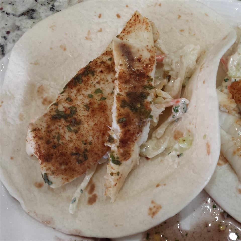 Broiled Tilapia Fish Tacos with Cilantro-Lime Slaw_image