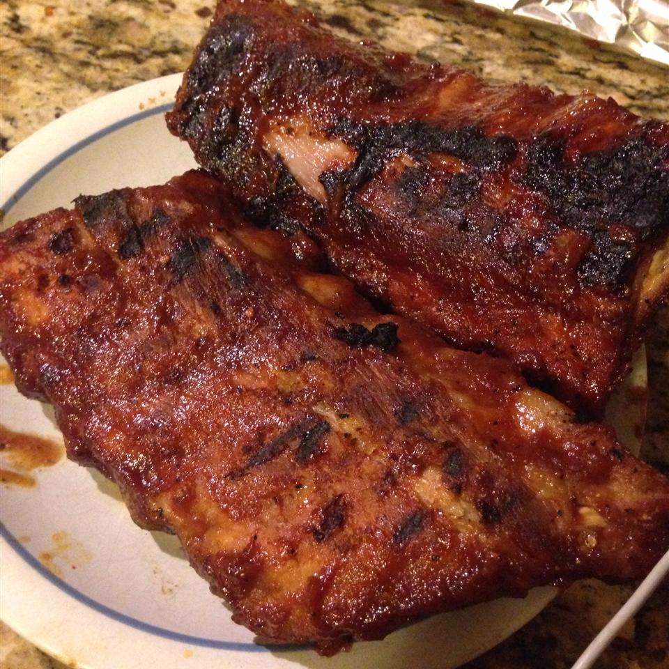 Apple and BBQ Sauce Baby Back Ribs_image