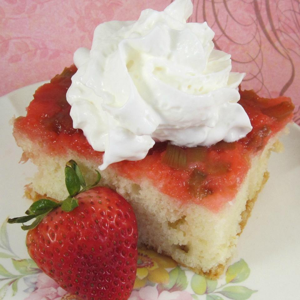 Rhubarb Upside Down Cake Ii Recipe Allrecipes