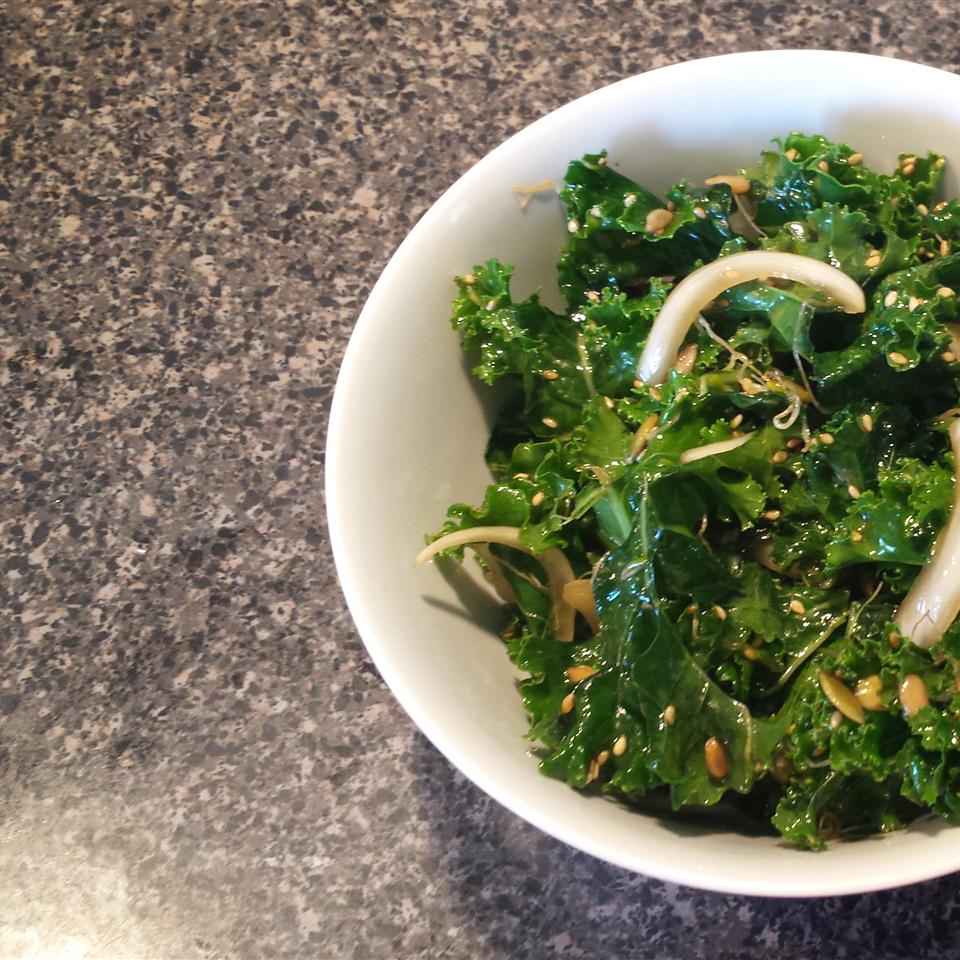 Kale Salad with Sprouts and Seeds image
