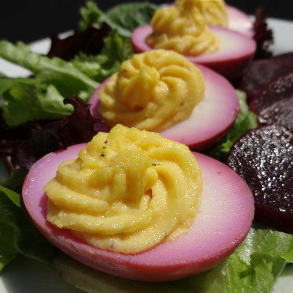 Deviled Pickled Eggs image