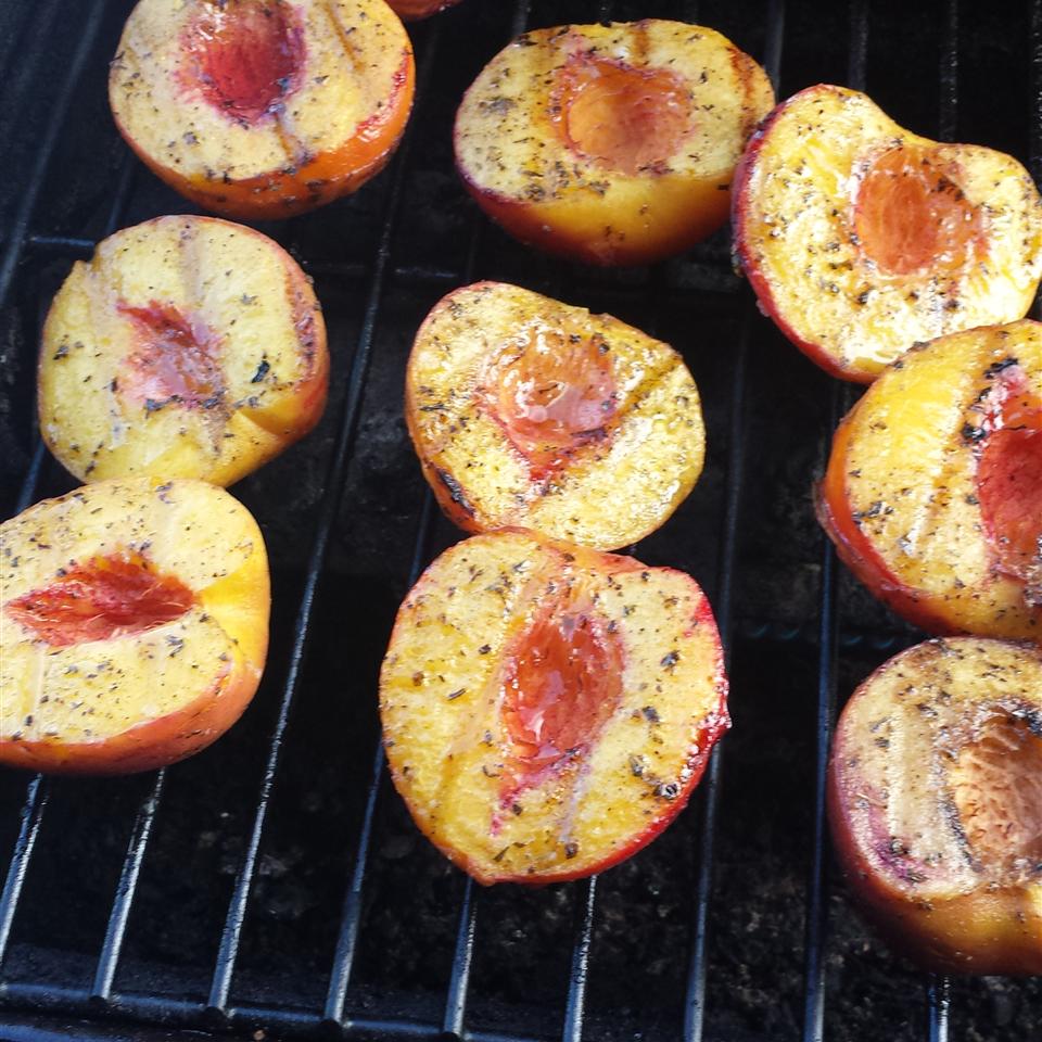 Quick Savory Grilled Peaches Recipe Allrecipes