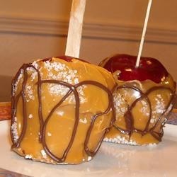 Sweet and Salty Caramel Apples image