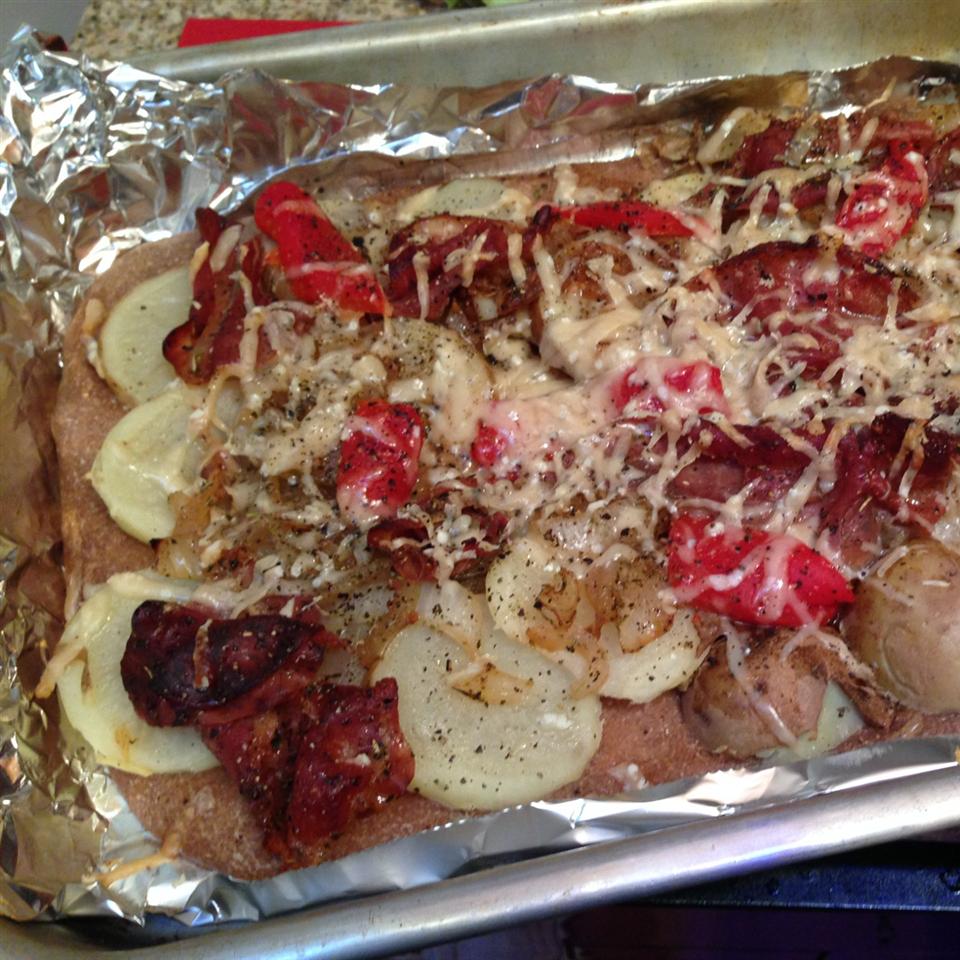 Prosciutto and Potato Pizza image