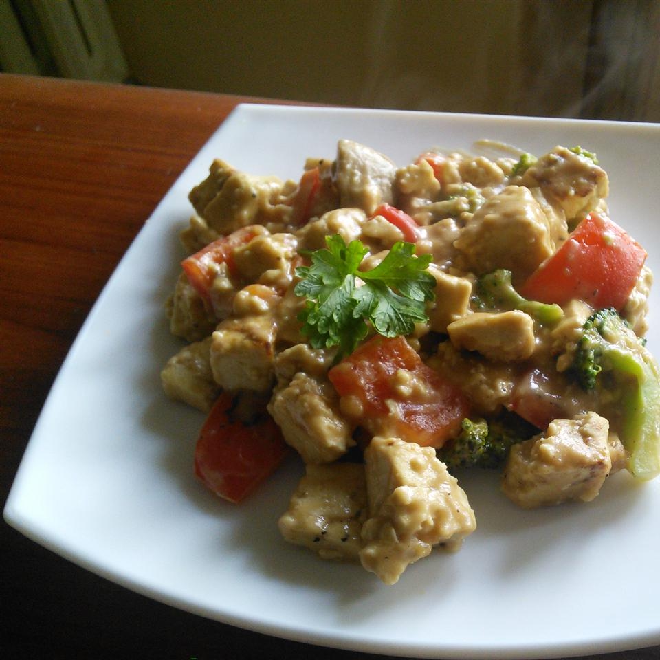 Tofu and Veggies in Peanut Sauce Recipe - Allrecipes.com