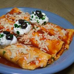 Easy Mashed Potato and Roasted Vegetable Enchiladas image