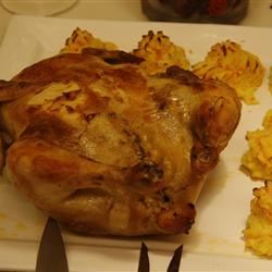 Pate and Pistachio-Stuffed Roast Chicken image