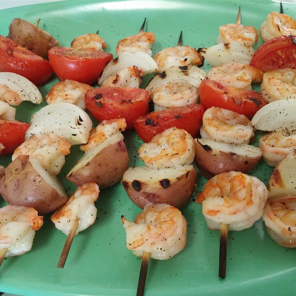 chicken and shrimp kabobs