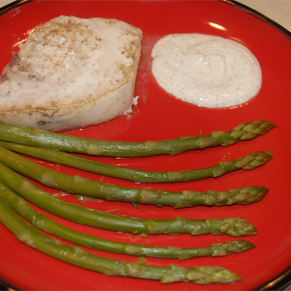 Lemon Thyme Swordfish with Asparagus image