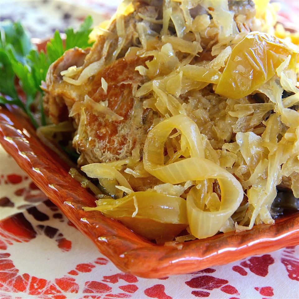 Slow Cooker Pork and Sauerkraut with Apples image