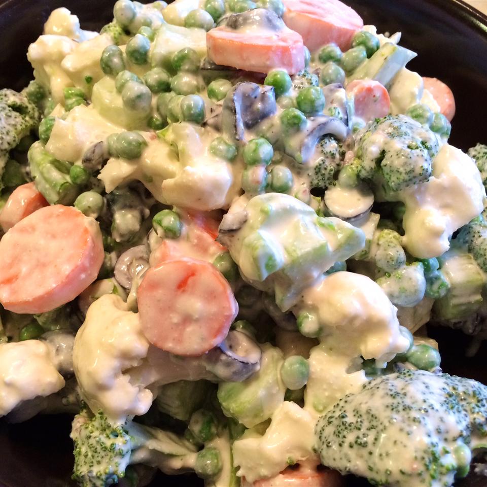 Cauliflower Broccoli Salad image