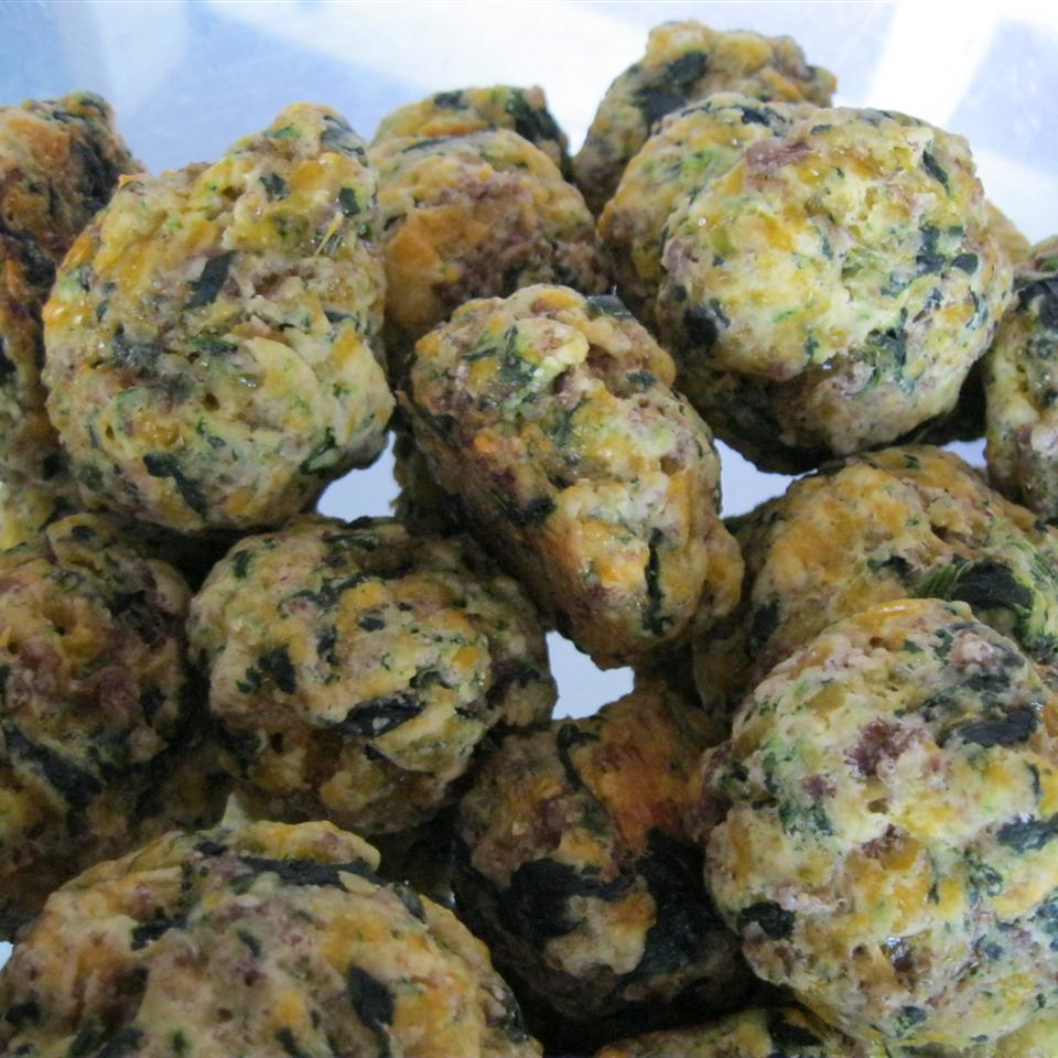 Sausage Balls with Spinach image