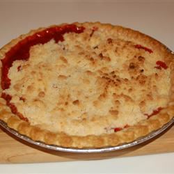 Rhubarb Crumble Pie image