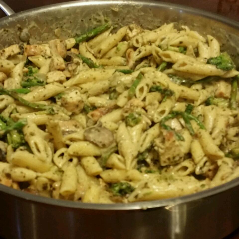 Penne with Creamy Pesto Sauce Recipe Allrecipes