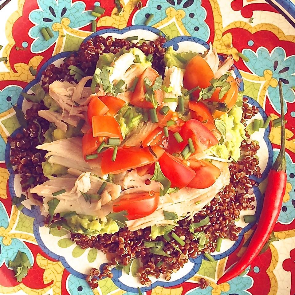 Cold Chicken Quinoa Avocado Salad image