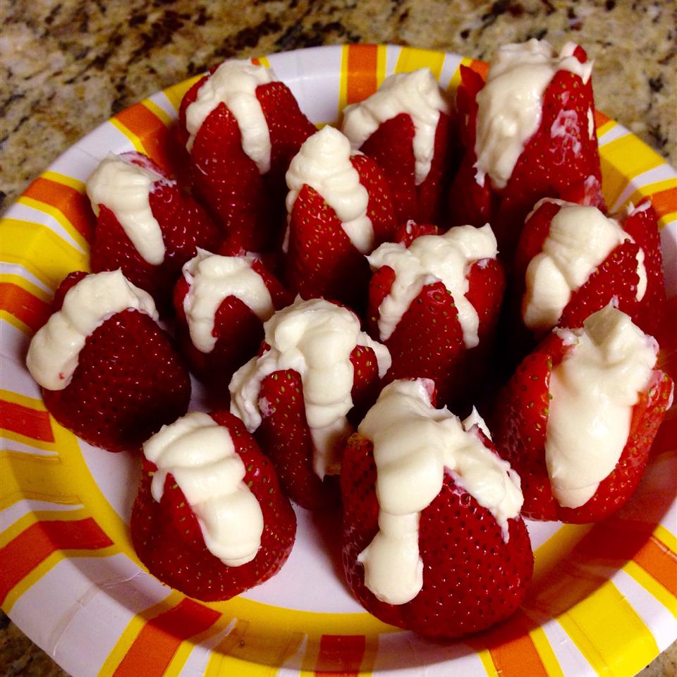 Cheesecake-Stuffed Strawberries Recipe | Allrecipes