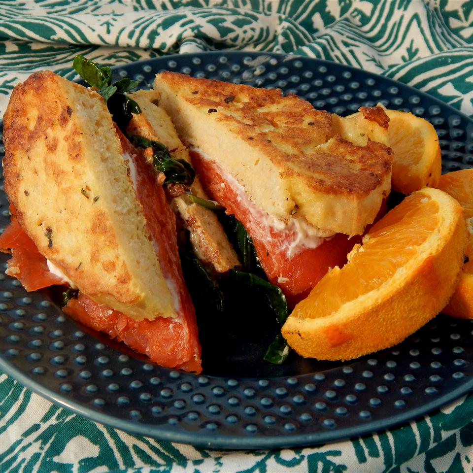 Smoked Salmon French Toast Sandwich_image