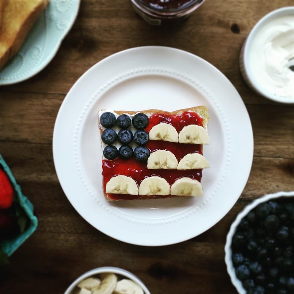 Red, White, and Blue Flag Toast image