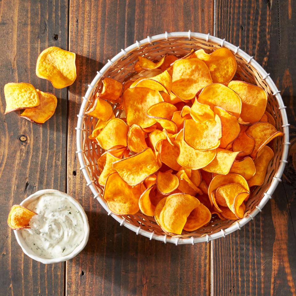 Baked Homemade Sweet Potato Chips image