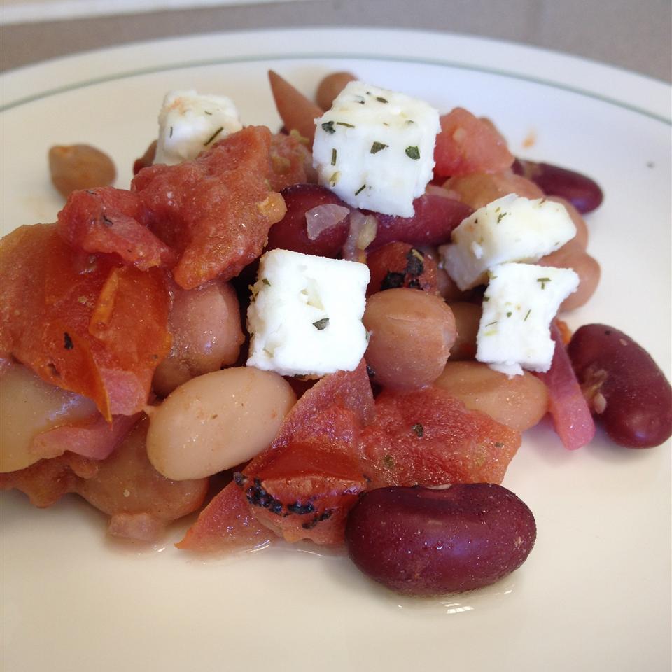Three Bean Salad with Feta Cheese Recipe Allrecipes