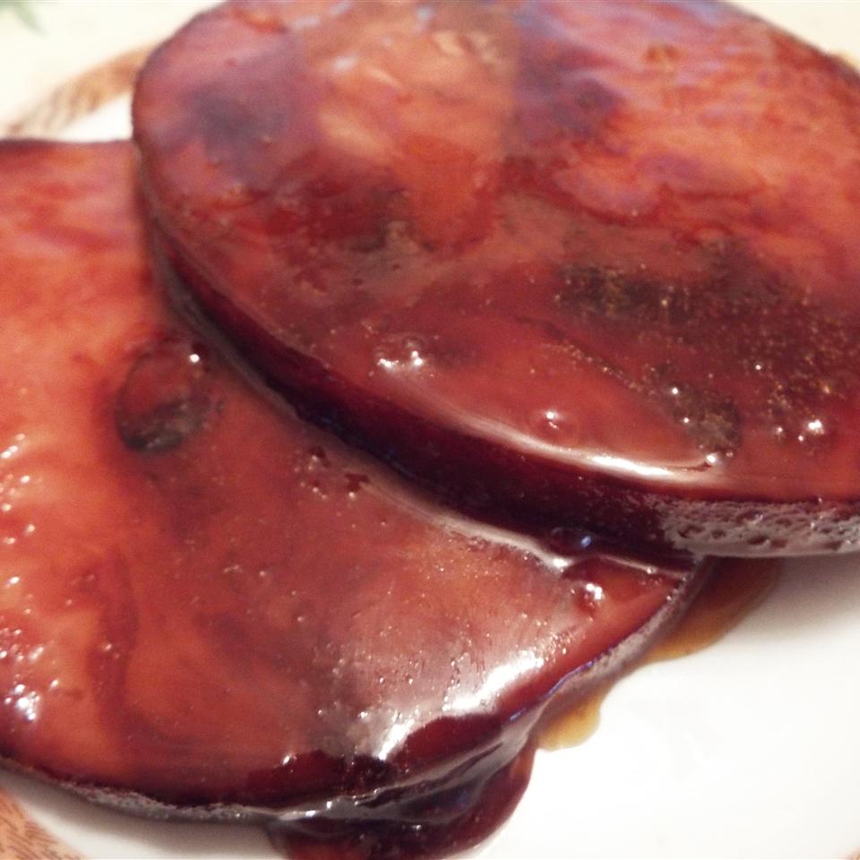 Easy Tasty Ham Steaks with Maple Glaze For 2_image