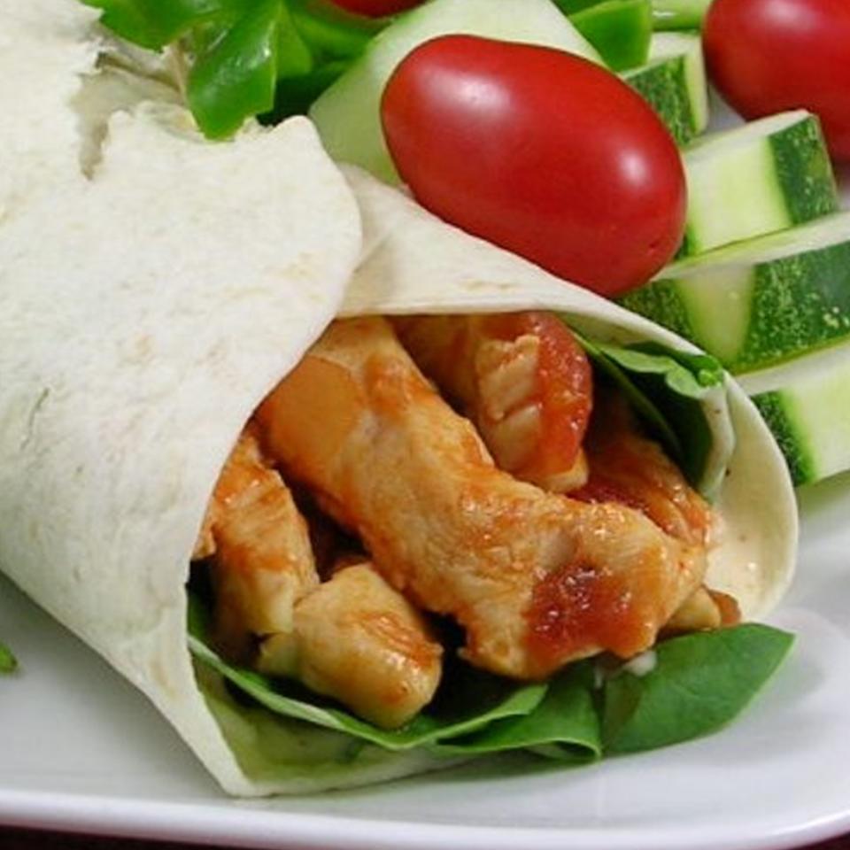 Simple Sweet and Spicy Chicken Wraps Recipe Allrecipes