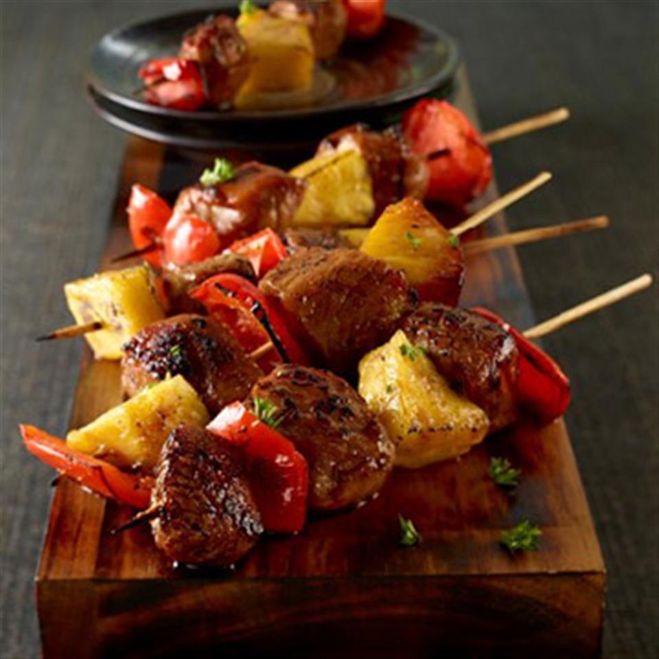 Sweet and Spicy Pork Mini Kabobs image