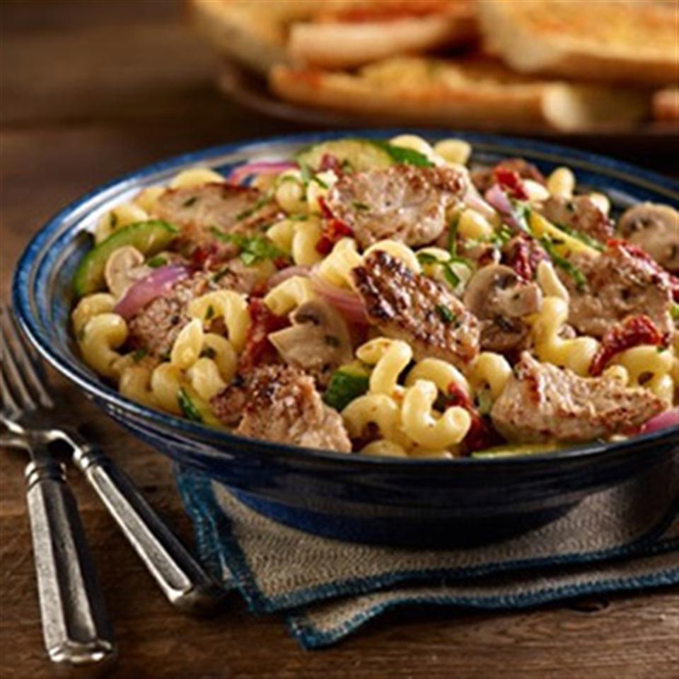 Italian Stir Fried Pork & Pasta image