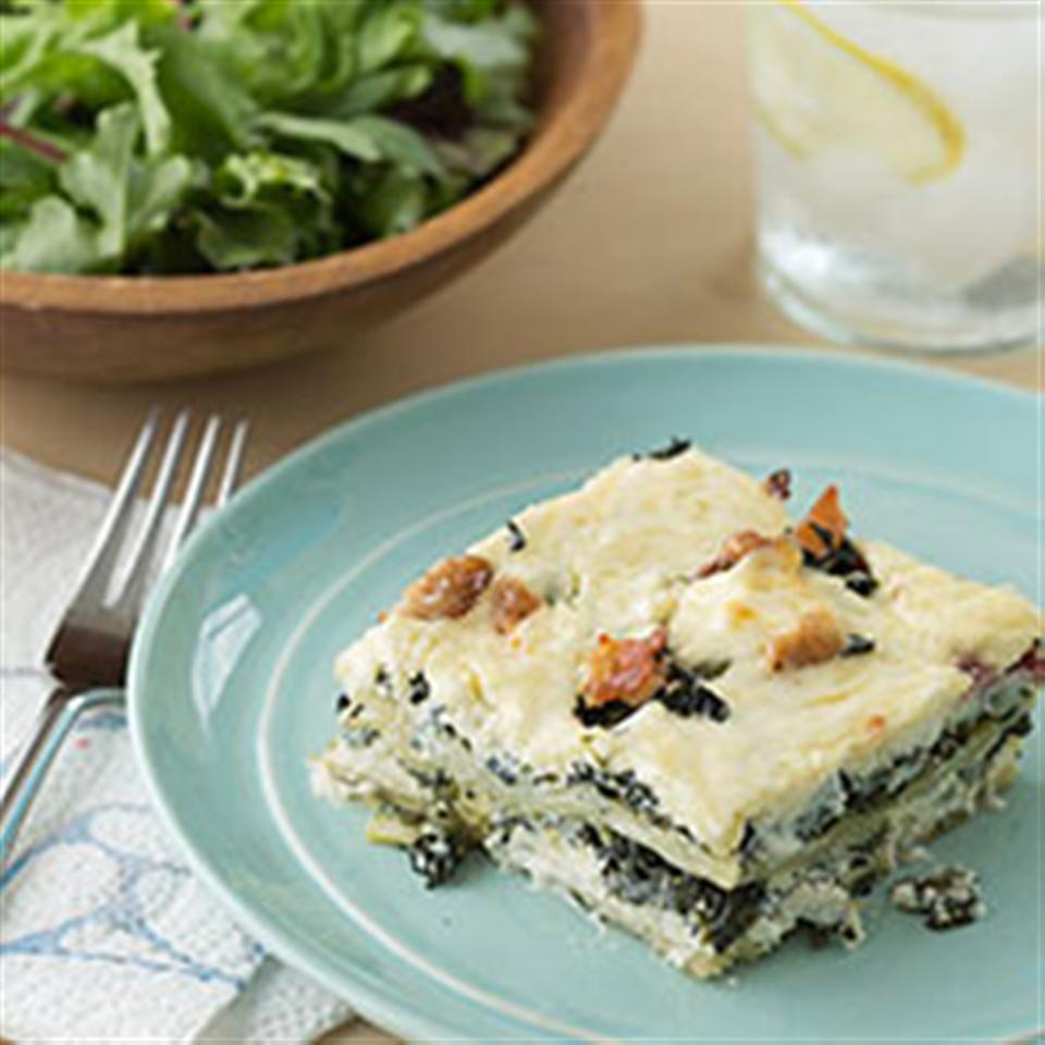 Cheesy Spinach Lasagna_image