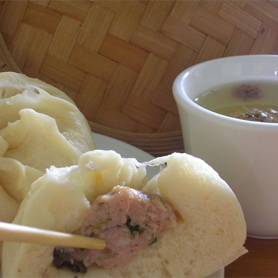 Chinese Steamed Buns with Meat Filling image