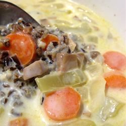 Silky and Creamy Wild Rice Soup_image