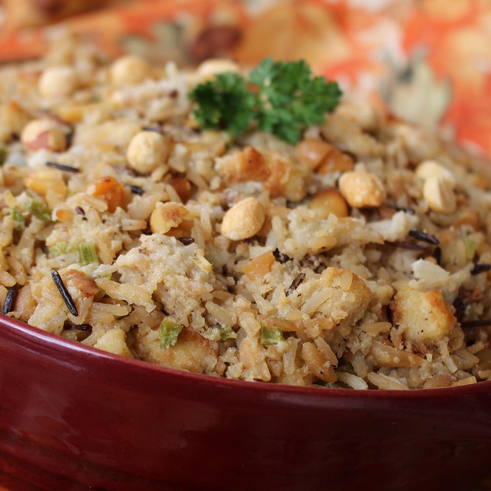 Wild Rice and Roasted Peanut Holiday Dressing_image