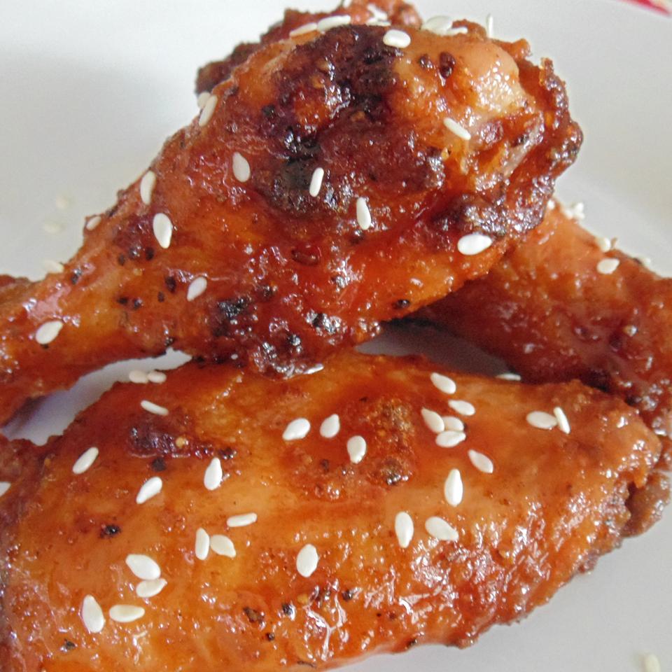 Crispy Honey Sriracha Chicken Wings Recipe 9163