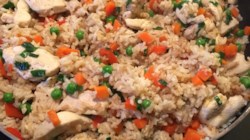 Garlic Chicken Fried Brown Rice Recipe - Allrecipes.com