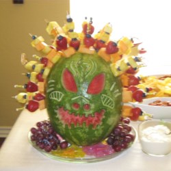 Luau tiki - fruit kabobs! :) photo by IMRYDENK - Allrecipes.com - 407167